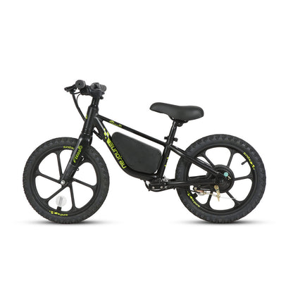 E-Kids 16in Balance E-Bike Fun Adjustable Speed for Young Riders Obsidian