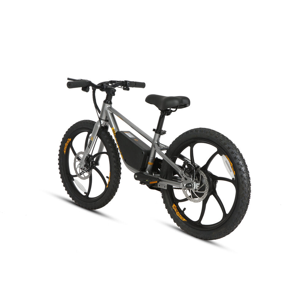 E-Kids Electric Bike 8+Speed Options 10/15/20MPH Graphite