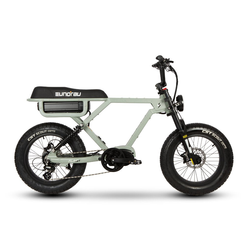 FLASH-Moped Extreme Torque Mid-Drive Electric Bike Lunar Dust