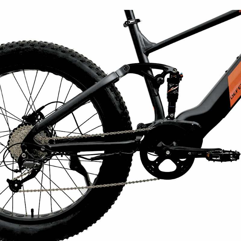 DEFENDER-S 4"Tire Full Suspension 1500W All-Wheel-Drive Mountain eBike