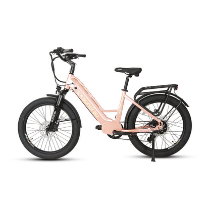 META26-ST E-Bike Power Comfort Versatility Redefined Pastel Pink