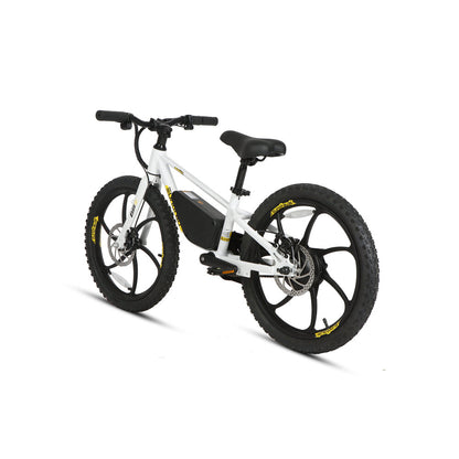 E-Kids Electric Bike 8+Speed Options 10/15/20MPH Cloud White