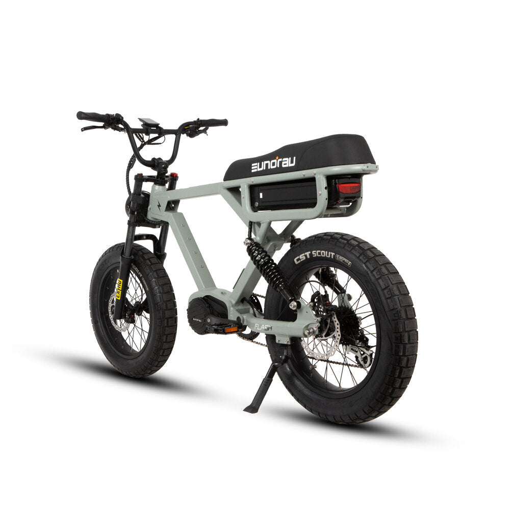 FLASH-Moped Extreme Torque Mid-Drive Electric Bike Lunar Dust