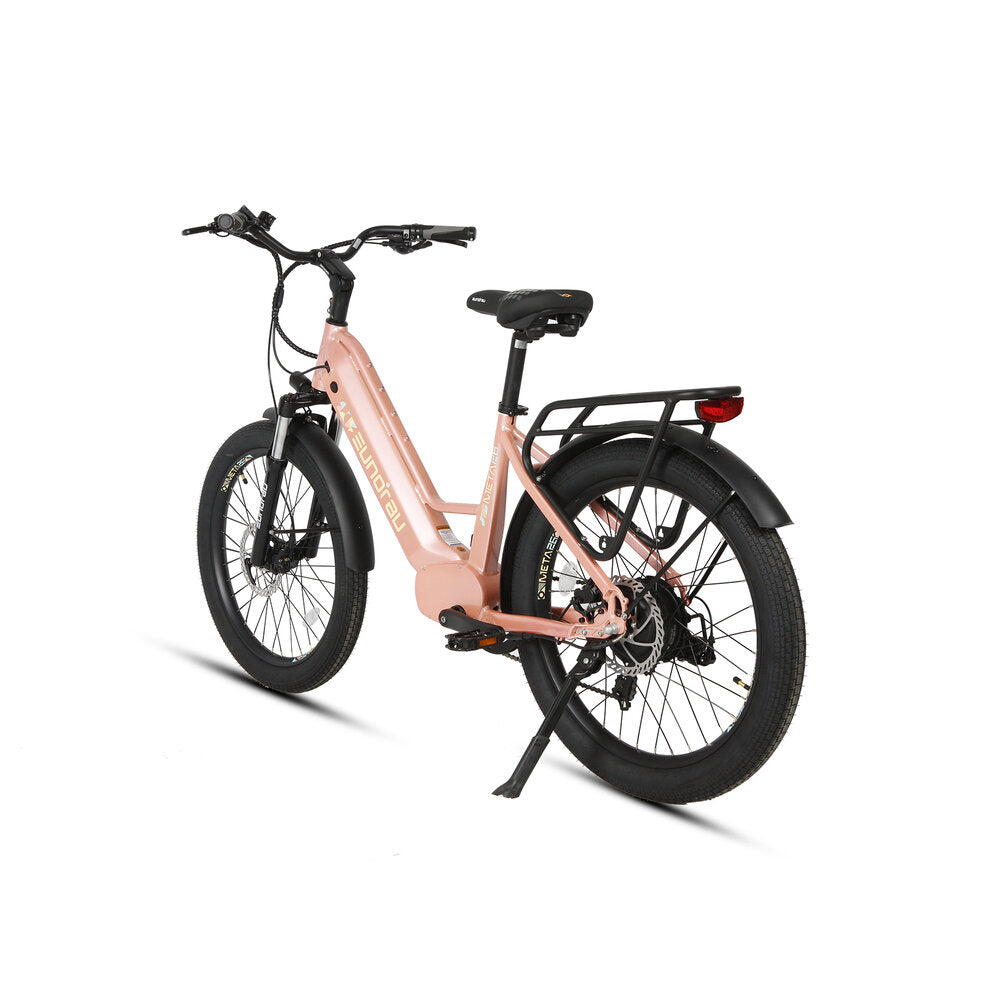 META26-ST E-Bike Power Comfort Versatility Redefined Pastel Pink