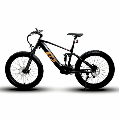 FAT-HS Mid-Drive Full Suspension Mountain eBike 160 Torque 4 inch Tire