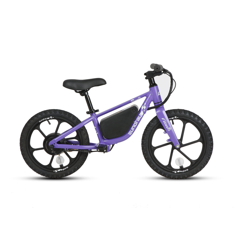 E-Kids 16in Balance E-Bike Fun Adjustable Speed for Young Riders Violet