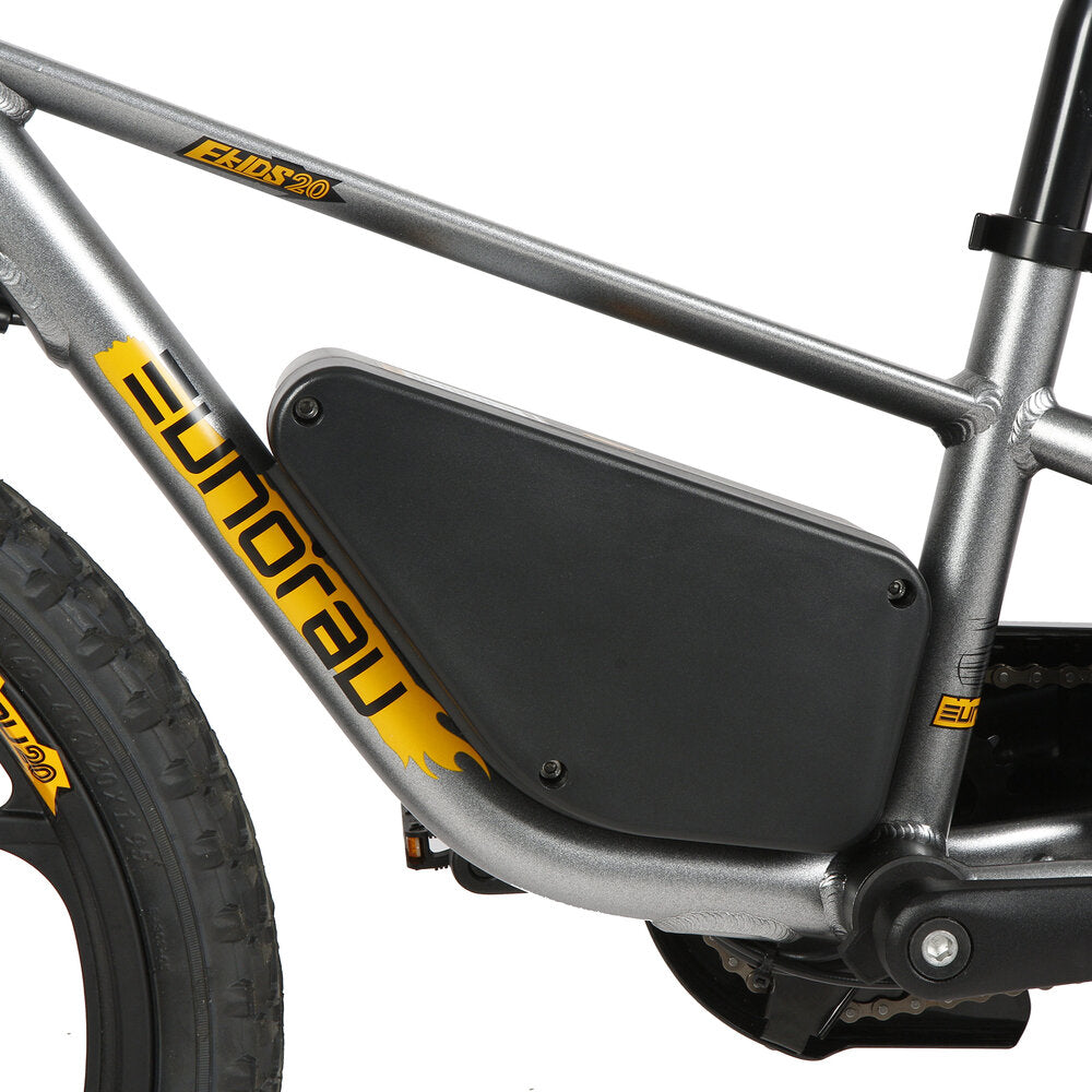 E-Kids Electric Bike 8+Speed Options 10/15/20MPH Graphite