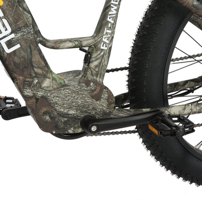 FAT-AWD Tire Electric Bike Long Range High Payload Capacity Maple Camo