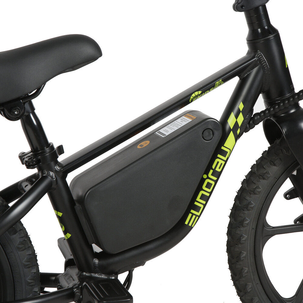 E-Kids 16in Balance E-Bike Fun Adjustable Speed for Young Riders Obsidian