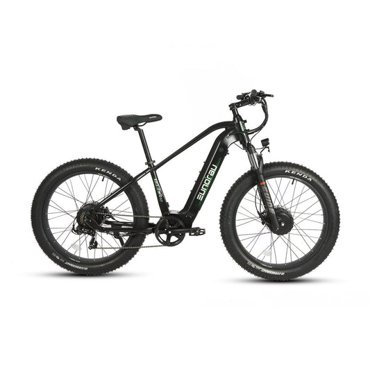 FAT-AWD Electric Bike Long Range High Payload Capacity Black