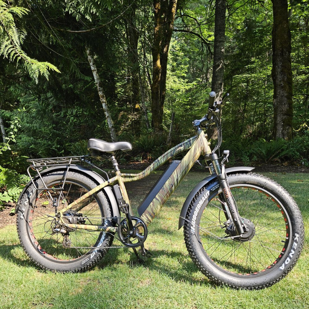 FAT-AWD Winter E-Bike with Dual Motors and 4in Kenda Krusade Sport Tires