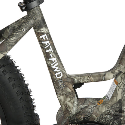 FAT-AWD Tire Electric Bike Long Range High Payload Capacity Maple Camo