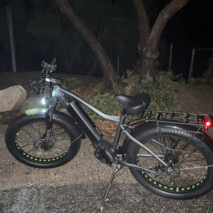 FAT-HD 1000W Mid-Drive 4inch Kenda Krusade Fat Tire 160Nm E-Bike Green