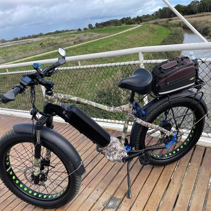 FAT-HD 1000W Mid-Drive 4inch Kenda Krusade Fat Tire 160Nm Torque E-Bike