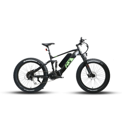 FAT-HS 19inch Full Suspension 160Nm Torque Mountain eBike Green Label