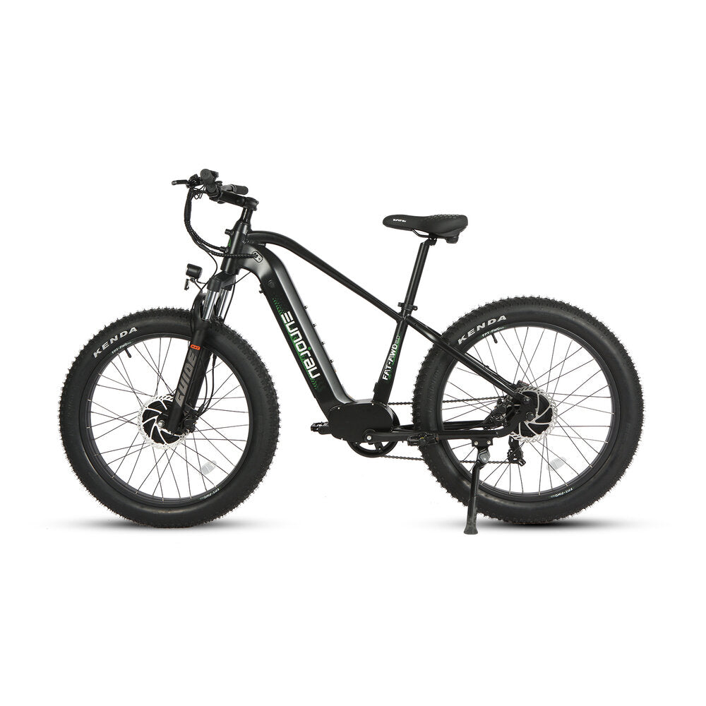 FAT-AWD Electric Bike Long Range High Payload Capacity Black