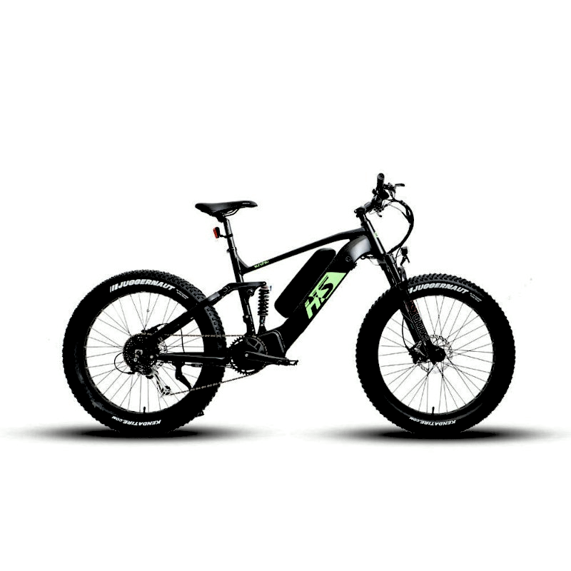 FAT-HS Mid-Drive Full Suspension Mountain eBike 160 Torque 4 inch Tire