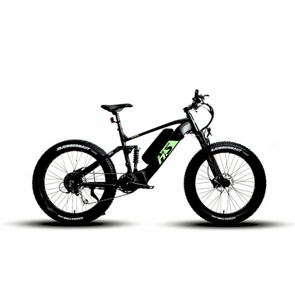 FAT-HS Mid-Drive Full Suspension Mountain eBike 160 Torque 4 inch Tire