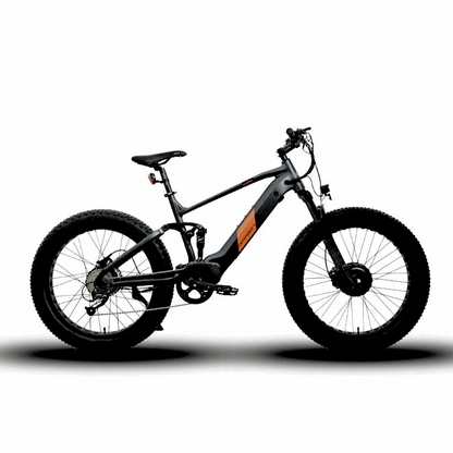 DEFENDER-S GRAY 4"Tire Full Suspension 1500W All-Wheel-Drive Mountain eBike