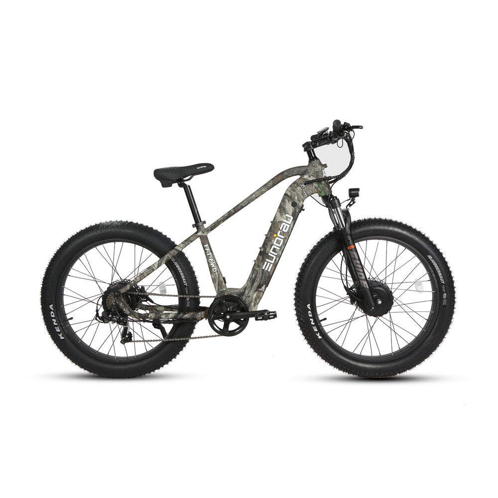 FAT-AWD Tire Electric Bike Long Range High Payload Capacity Maple Camo