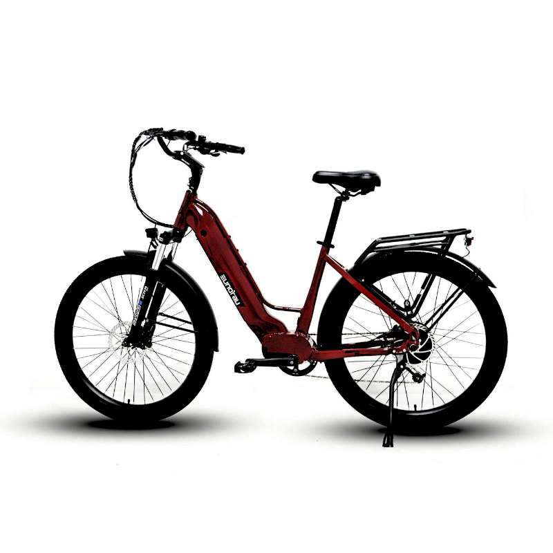  META Step-Thru Red 900W Peak Power City Commuting eBike