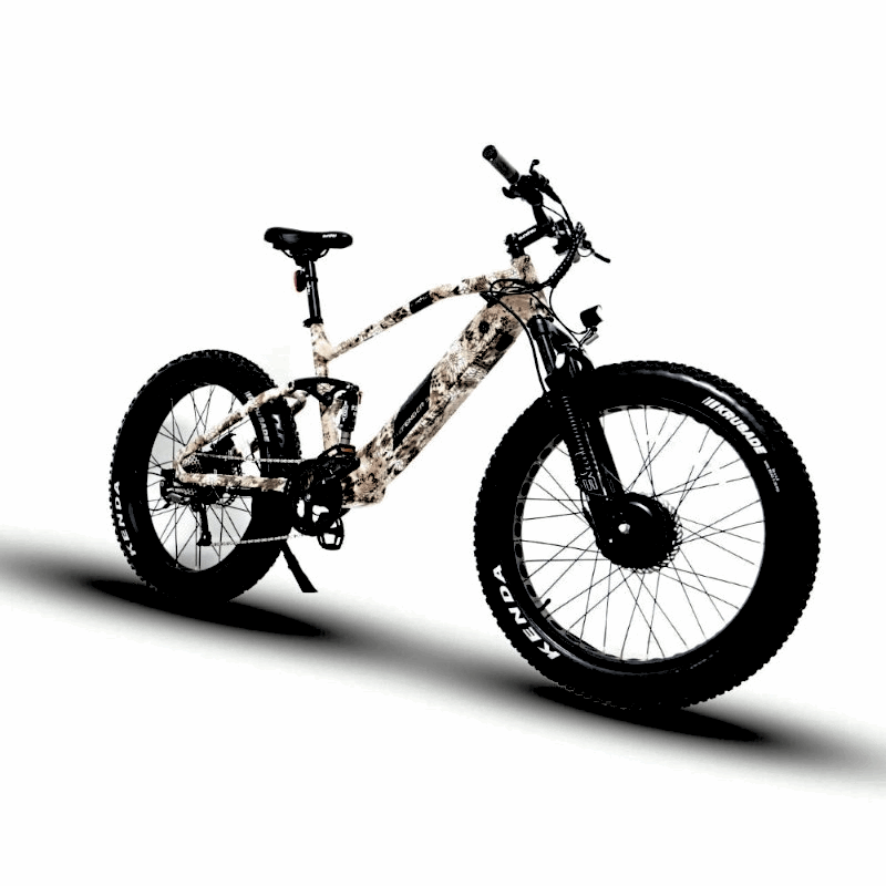 DEFENDER-S COBRA 4"Tire Full Suspension 1500W All-Wheel-Drive Mountain eBike