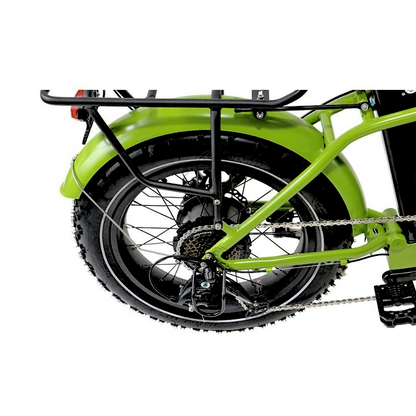 FAT-MN Green Folding 4 inch Fat Tire eBike