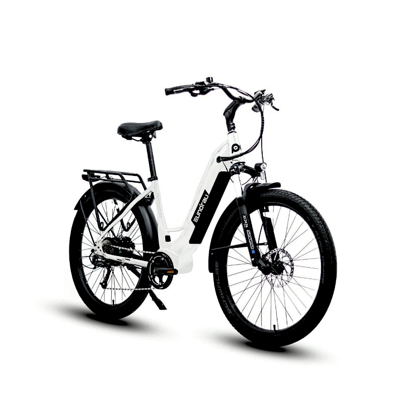 META Step-Thru White 900W Peak Power City Commuting eBike