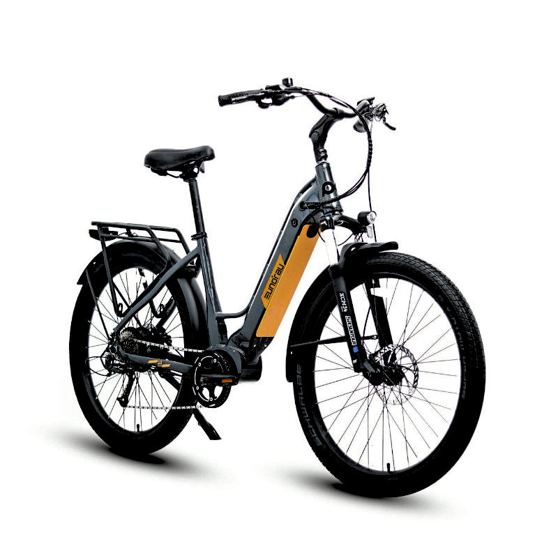 META Step-Thru Gray 900W Peak Power City Commuting eBike