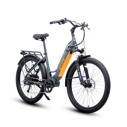 META275 Step-Thru City-Commuter E-Bike 900W Peak Power Gray