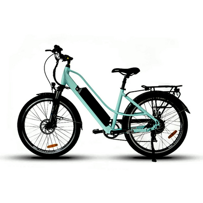 E-TORQUE Step-Thru Aquamarine City Commuting with 60 Torque eBike