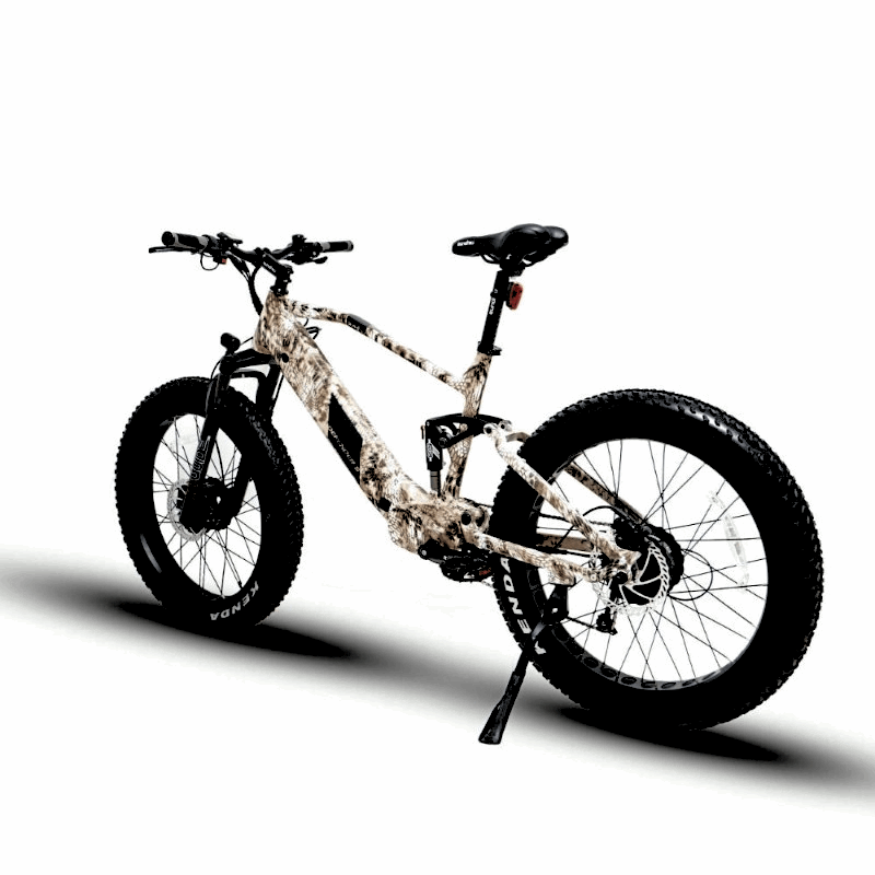 DEFENDER-S COBRA 4"Tire Full Suspension 1500W All-Wheel-Drive Mountain eBike