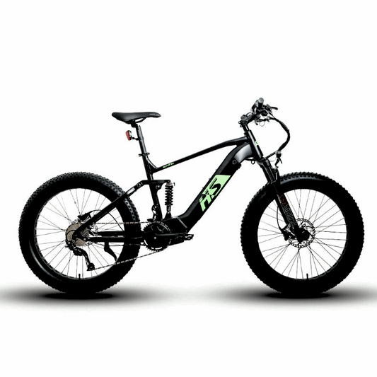 FAT-HS Mid-Drive Full Suspension Mountain eBike 160 Torque 4 inch Tire