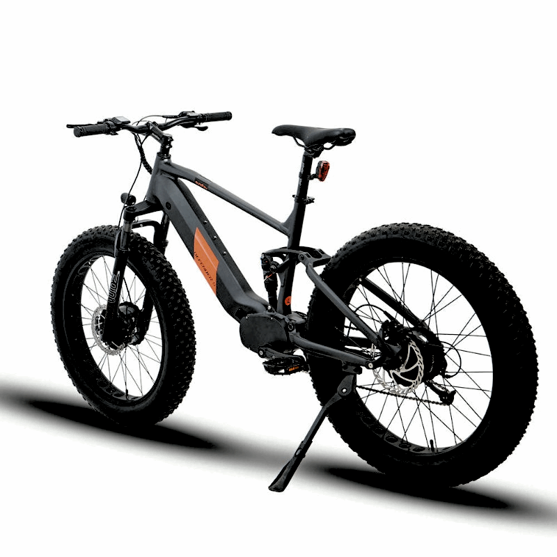 DEFENDER-S GRAY 4"Tire Full Suspension 1500W All-Wheel-Drive Mountain eBike