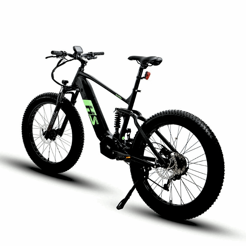 FAT-HS Mid-Drive Full Suspension Mountain eBike 160 Torque 4 inch Tire