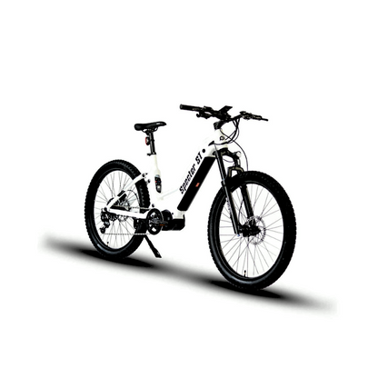 SPECTER-ST 2024 White Full-Suspension Mid-Drive Elite Electric Mountain Bike