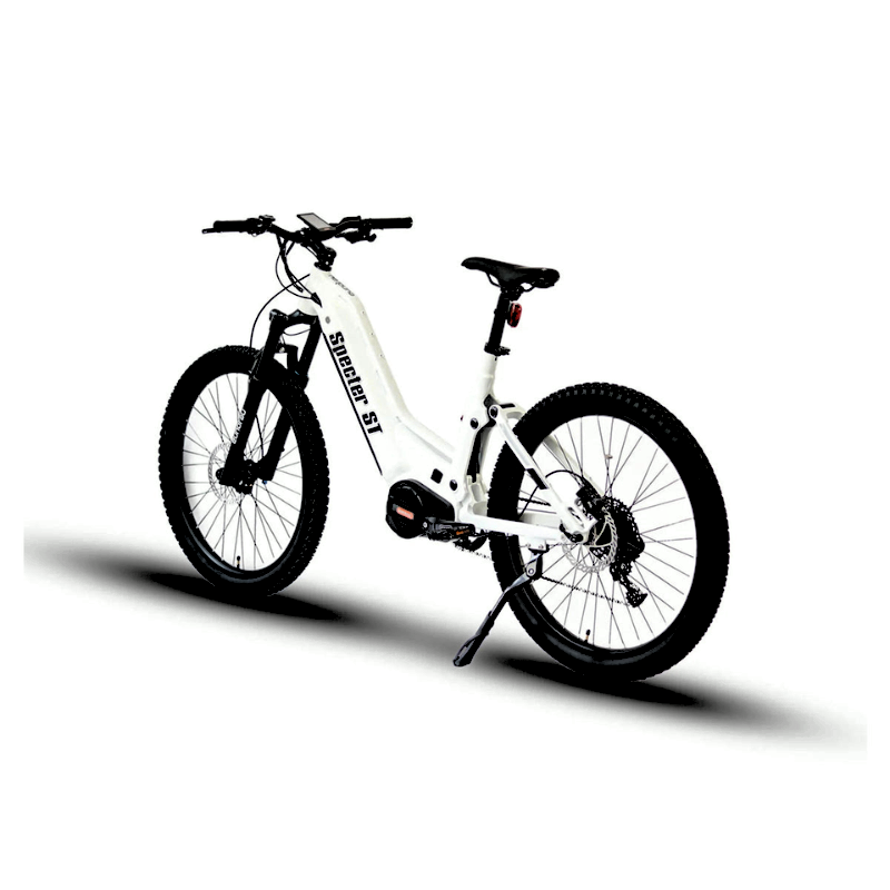 SPECTER-ST 2024 White Full-Suspension Mid-Drive Elite Electric Mountain Bike