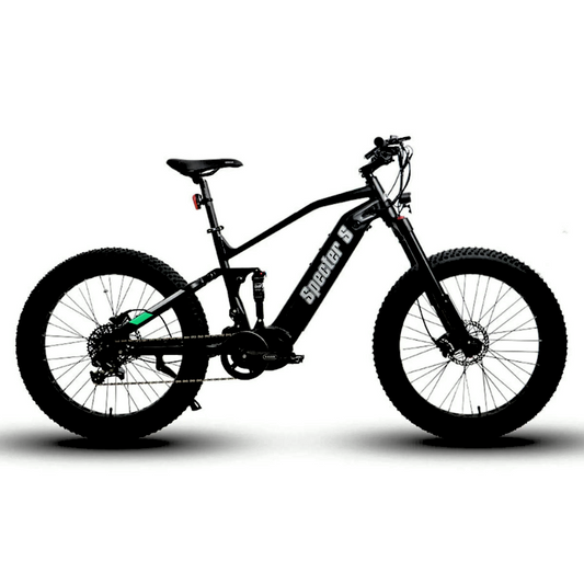 SPECTER-S Black All Terrain Mid-Drive Full Suspension Extreme Mountain eBike