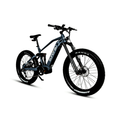 SPECTER-S Angled View Moon Black All-Terrain Mid-Drive Full Suspension Extreme Mountain eBike