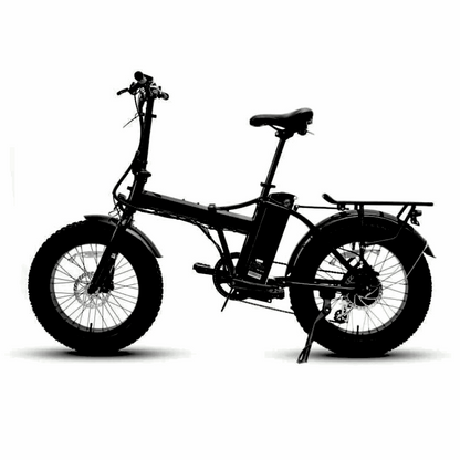 FAT-MN Folding Black 4 inch Fat Tire eBike