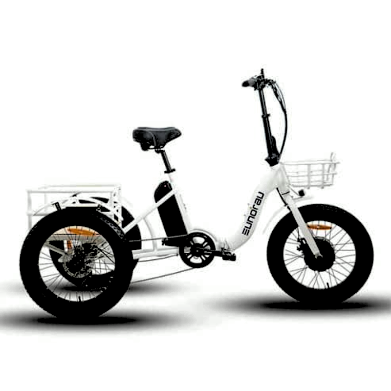 NEW eTRIKE White 440lb payload 80Nm Torque Fat Hub-Drive Power and Practicality