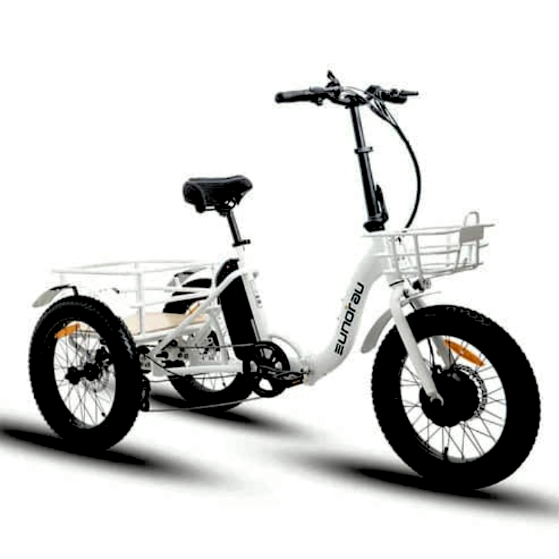 NEW eTRIKE White 440lb payload 80Nm Torque Fat Hub-Drive Power and Practicality