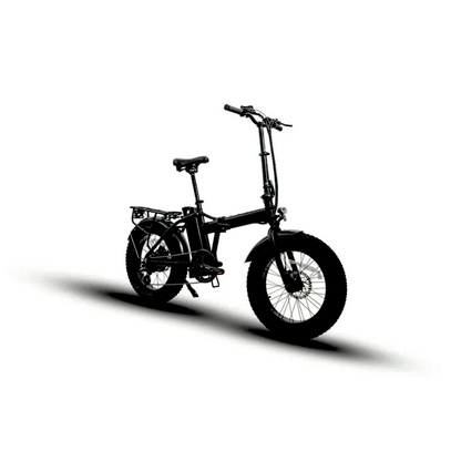 FAT-MN Folding Black 4 inch Fat Tire eBike