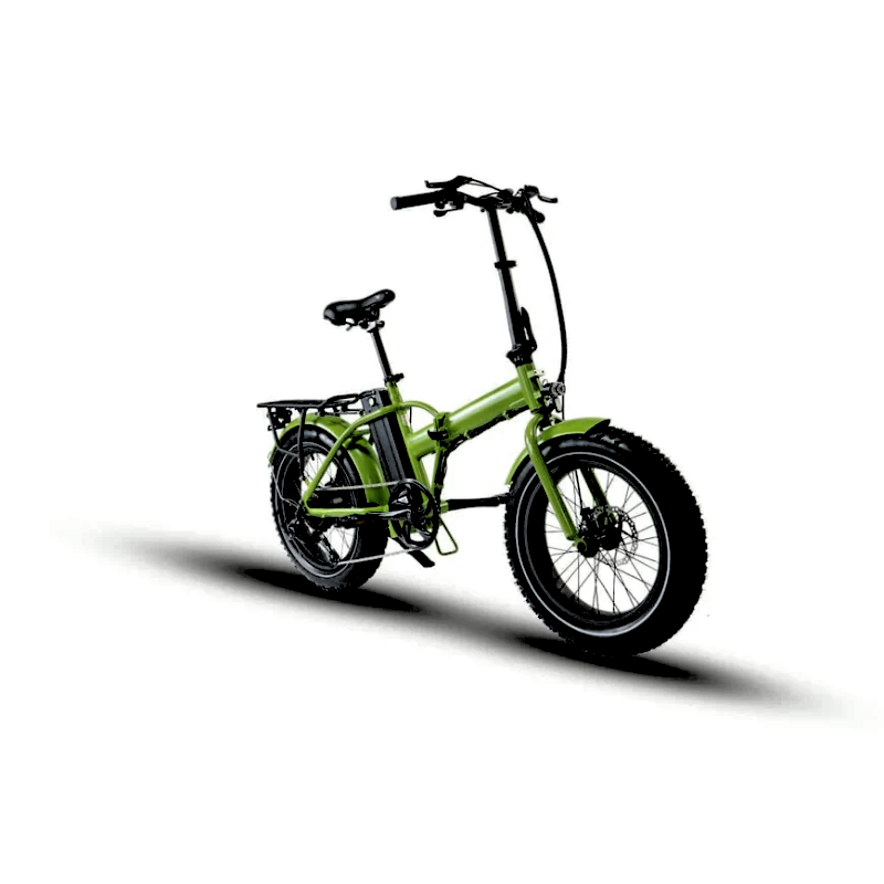 FAT-MN Green Folding 4 inch Fat Tire eBike