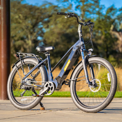 META275 Step-Thru City-Commuter E-Bike 900W Peak Power Gray