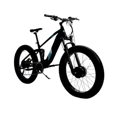 17-in Black Frame Elite All-Terrain Mountain eBike