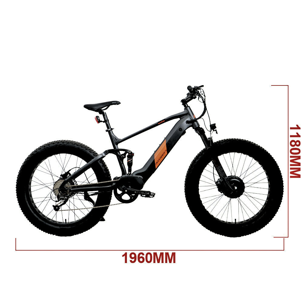 17-in Gray Frame Elite All-Terrain Mountain eBike