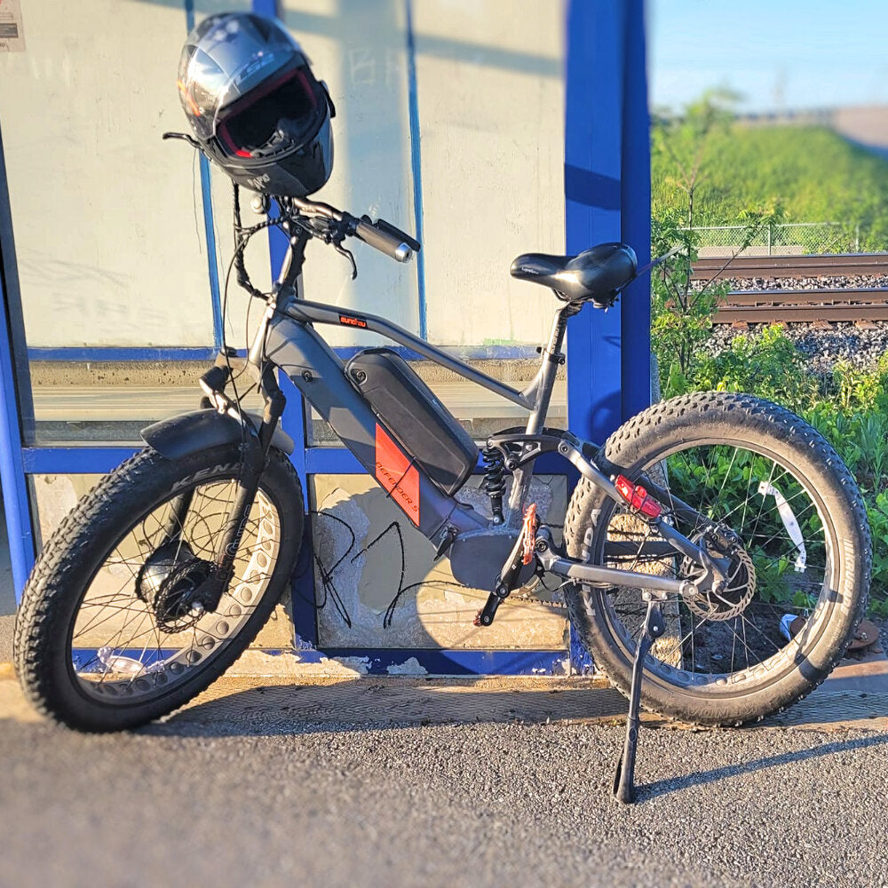 17-in Gray Frame Elite All-Terrain Mountain eBike