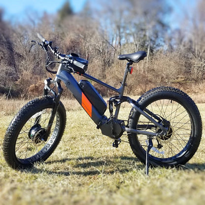 17-in Gray Frame Elite All-Terrain Mountain eBike