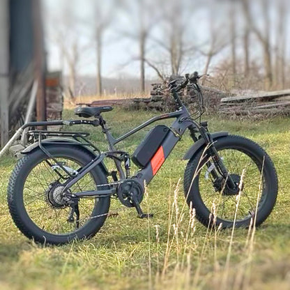 17-in Gray Frame Elite All-Terrain Mountain eBike